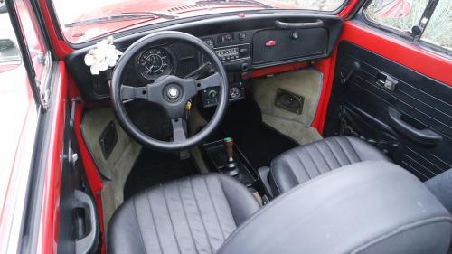 VW Käfer Cabrio rot, 1972 / H-Kennzeichen / 33800 km / sehr gepflegt, Tüv neu